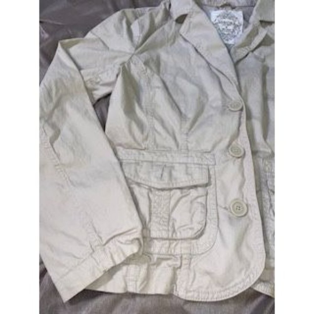 Sonoma Beige Button Down Utility Jacket-M - image 2